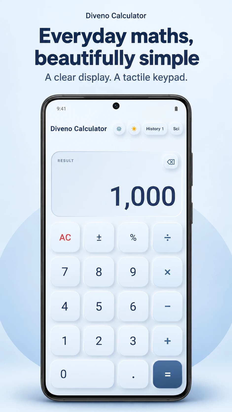 Diveno Calculator Everyday maths poster