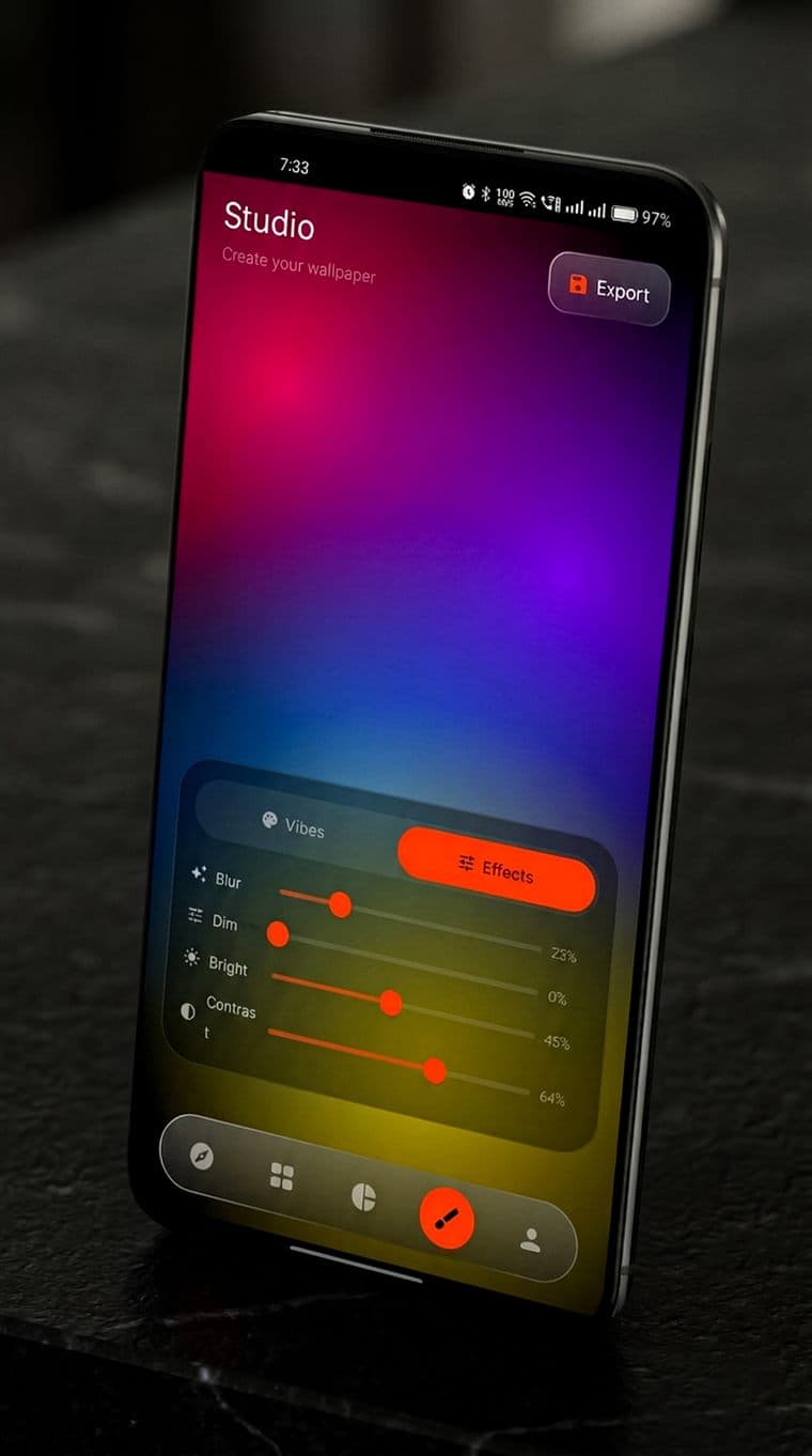 Liquid Wallpapers Studio fine-tuning poster