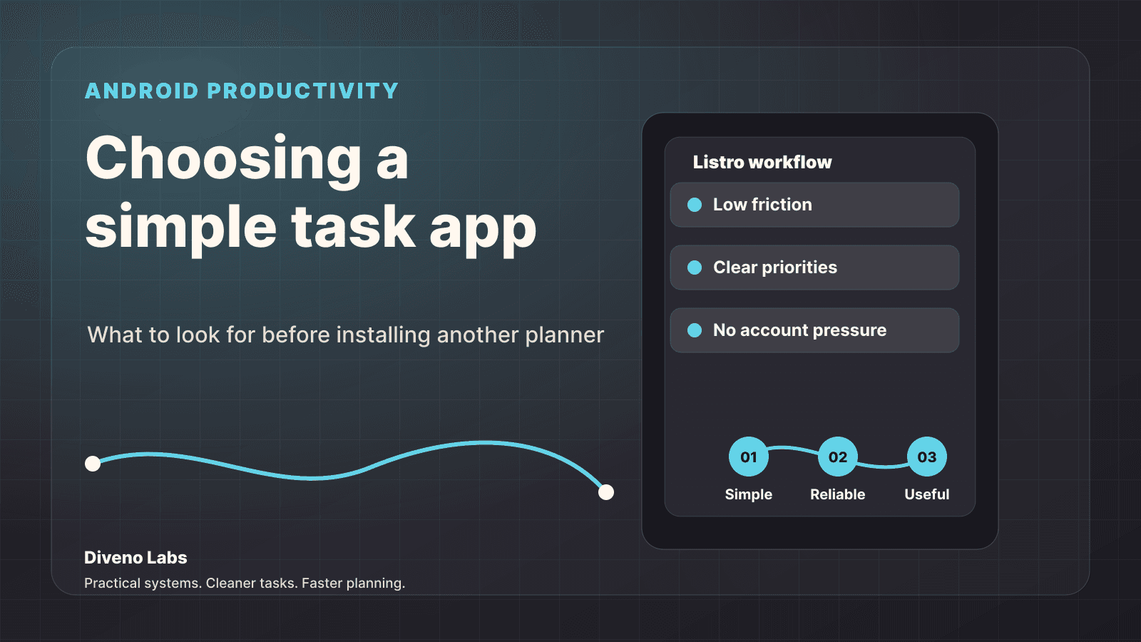 Android productivity workflow showing how to choose a simple task app