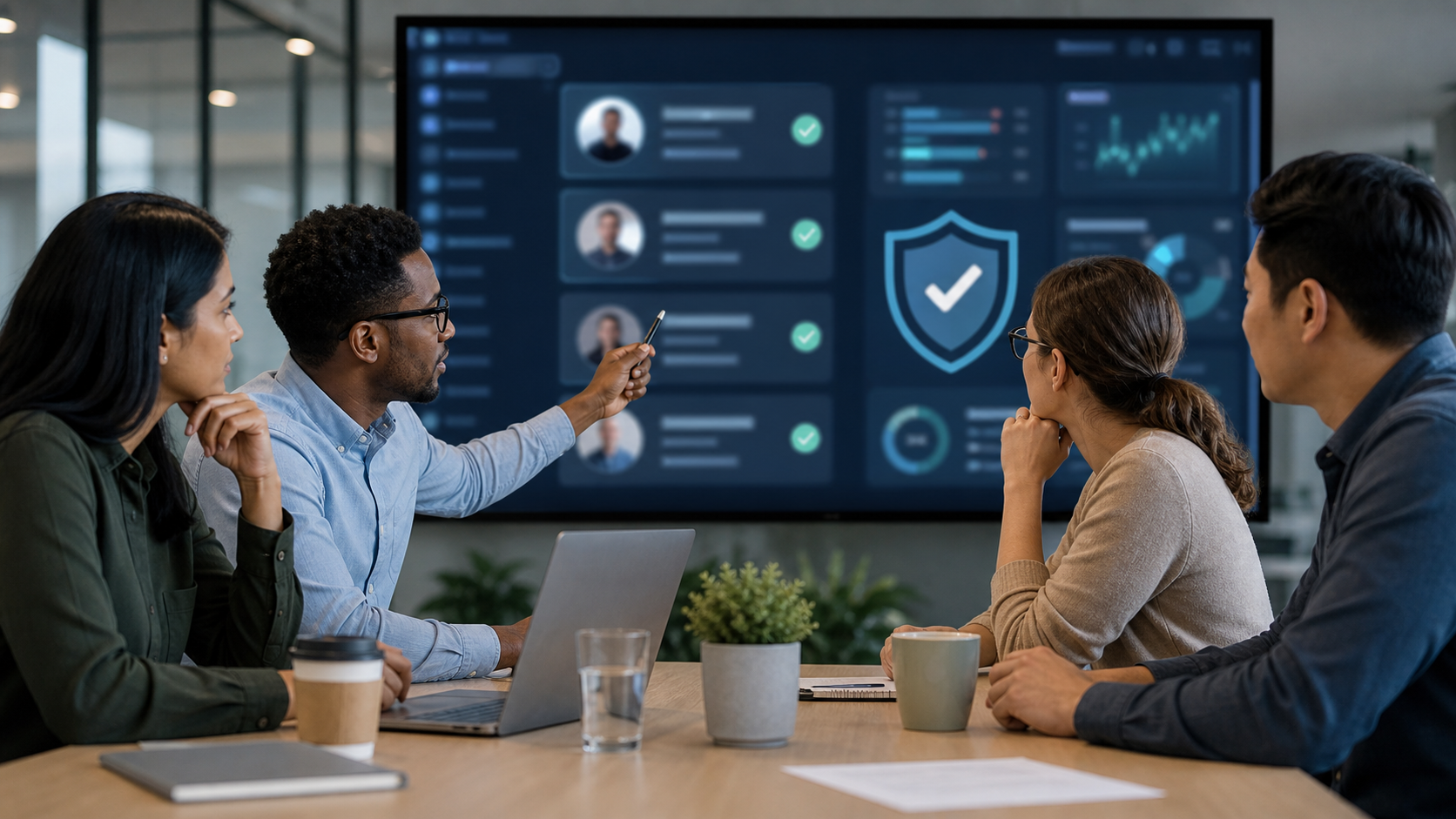 Customer data team reviewing privacy and consent controls for AI engagement